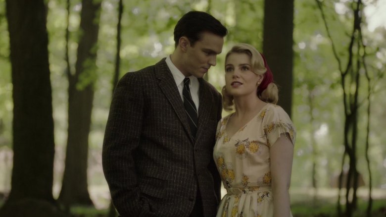 Lucy Boynton and Nicolas Hoult in Rebel in the Rye