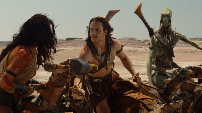 John Carter riding on Mars