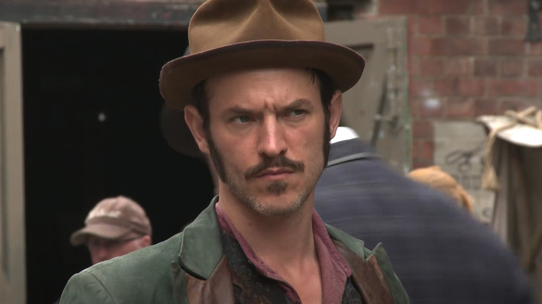 Adam Rothenberg Ripper Street Captain Homer Jackson looking serious