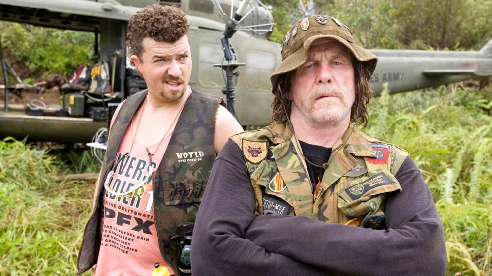 Danny McBride and Nick Nolte as Cody and Four Leaf Tayback in Tropic Thunder