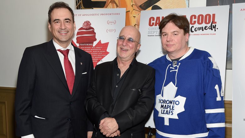 John Prato, Paul Shaffer, and Mike Myers