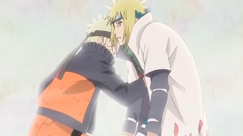 Naruto punching Minato