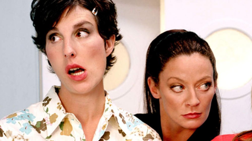Tamsin Greig as Dr Caroline Todd, Michelle Gomez as Sue White and 