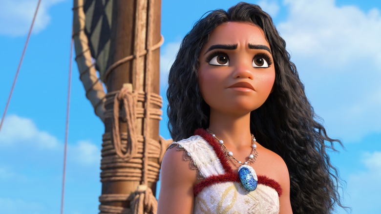 Moana looks noble on her boat