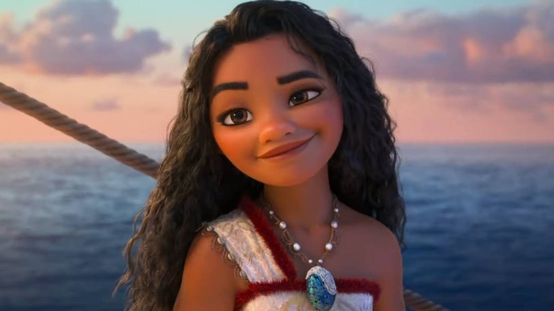 Moana looking amused