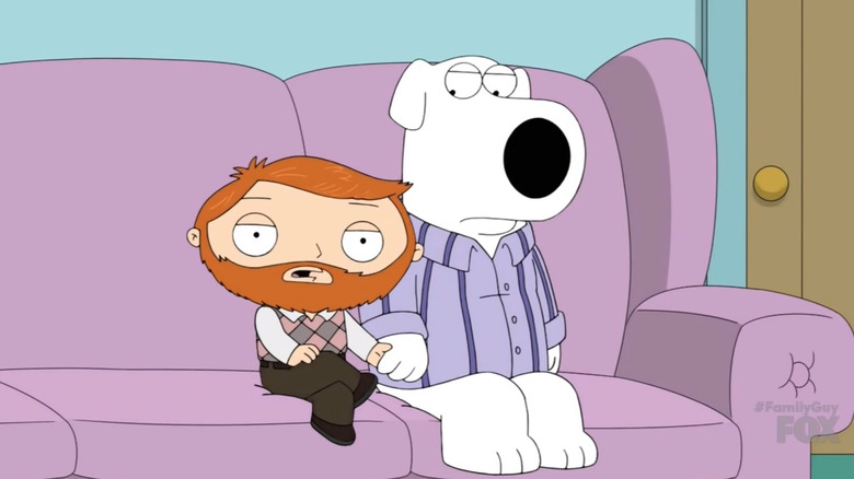 Stewie and Brian on couch 