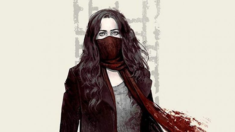 Hera Hilmar as Hester Shaw on a poster for Mortal Engines