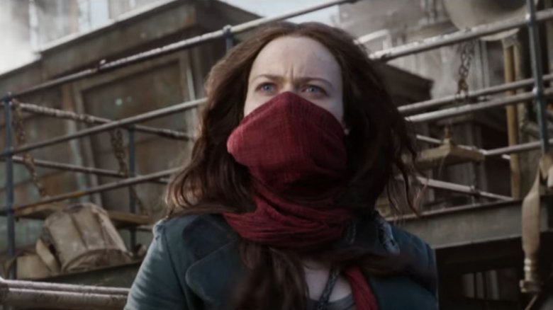 Hera Hilmar as Hester Shaw in Mortal Engines