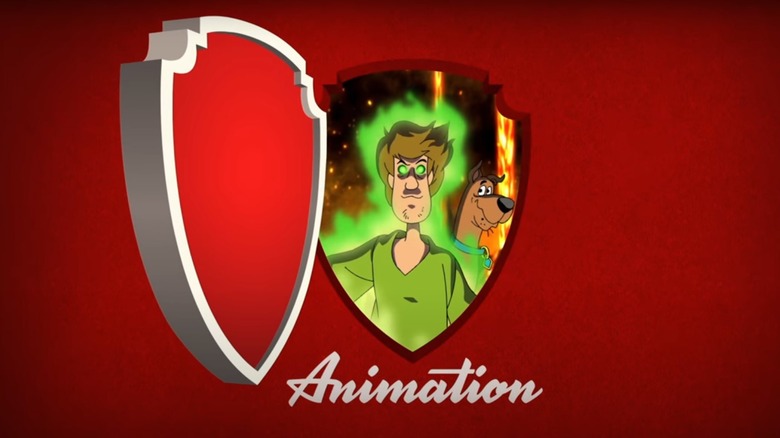 Shaggy and Scooby in WB logo