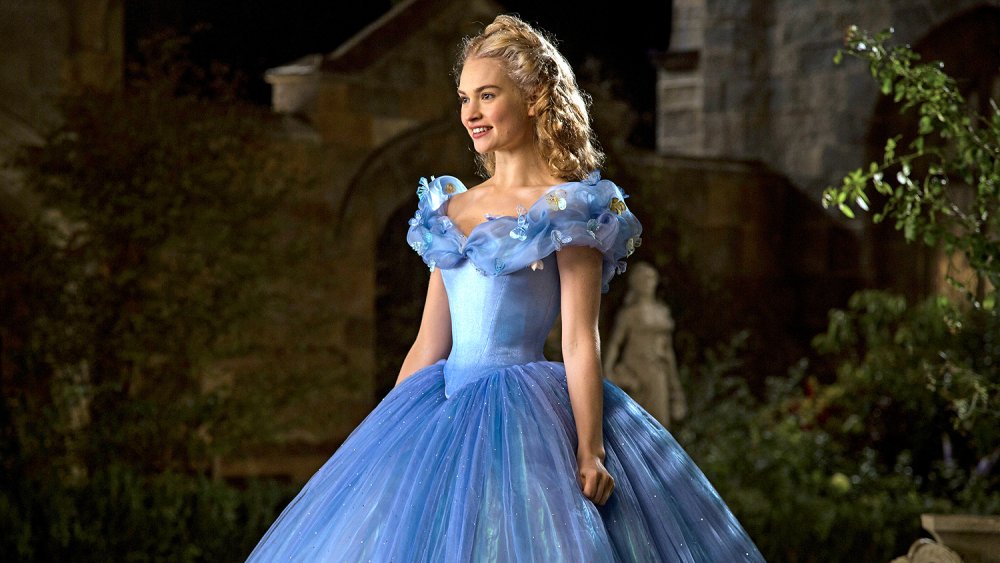 Lily James as the titular princess in Cinderella