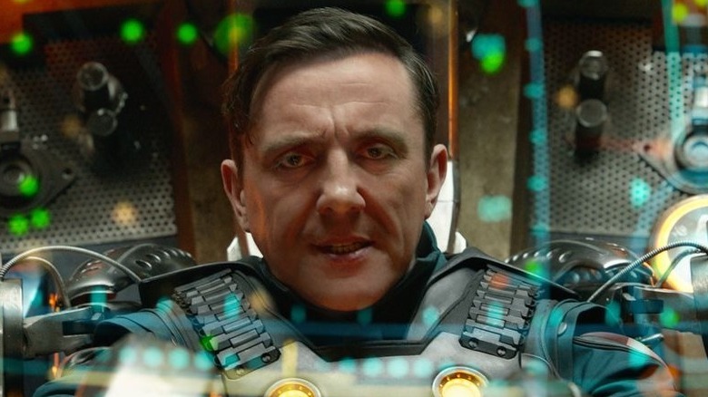 Peter Serafinowicz focusing in Guardians of the Galaxy