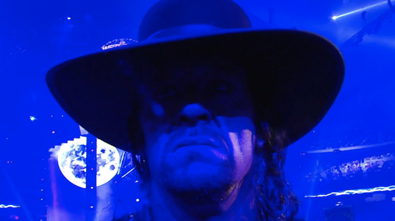 The Undertaker stares