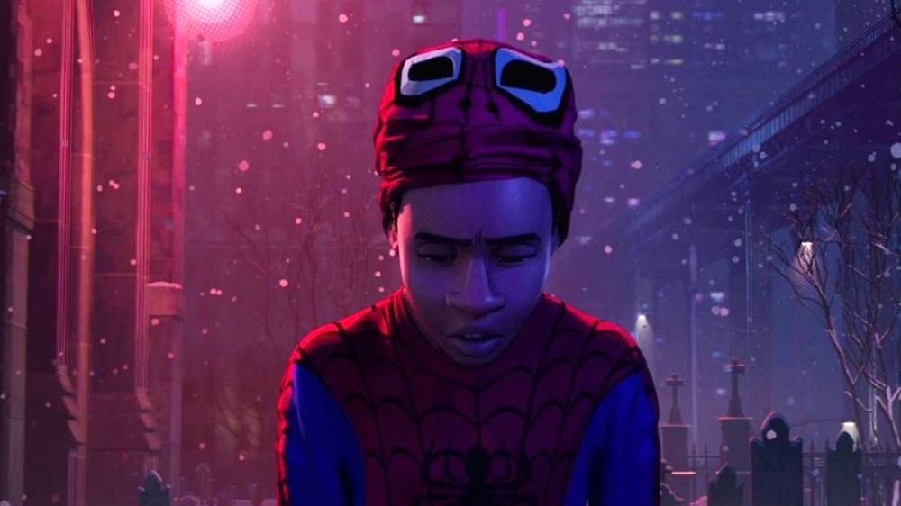 Miles Morales looking down