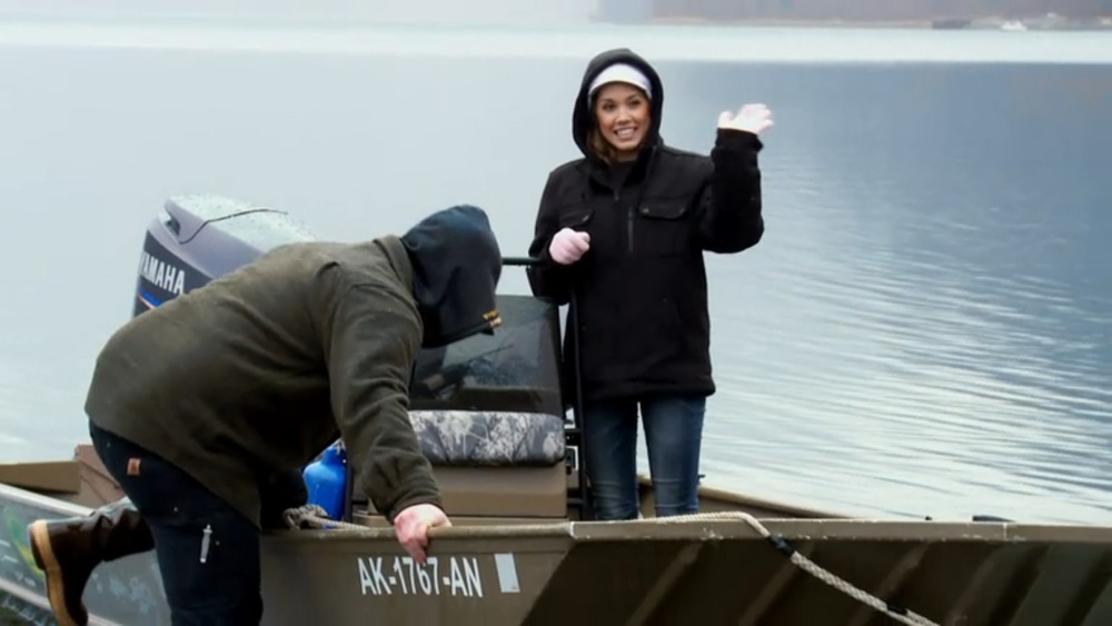 Karryna waves goodbye after her date on Alaskan Bush People