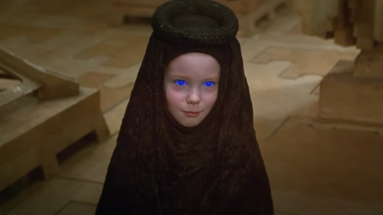 Witt wearing a headdress in Dune