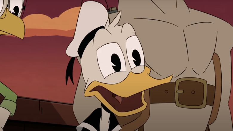 Donald Duck open mouth