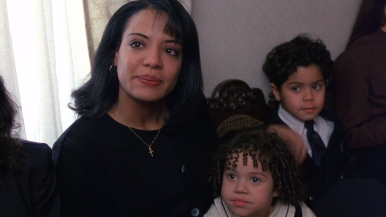 Luna Lauren Velez, Chloe Morris and Ian Quinlan looking sad