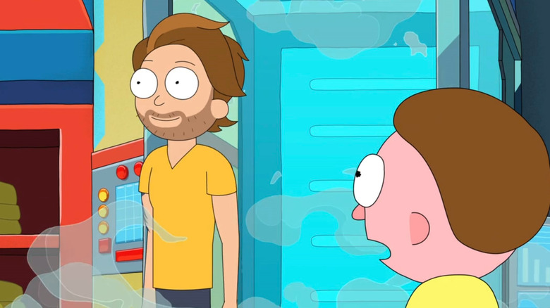 Morty looking at Older Morty