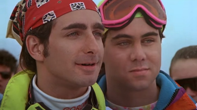 Dave Marshak and Ed Young on the slopes in Ski School