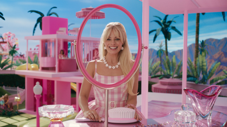 Barbie smiling happily