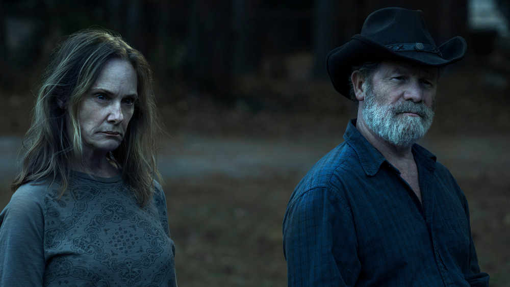 Lisa Emery and Peter Mullen on Ozark