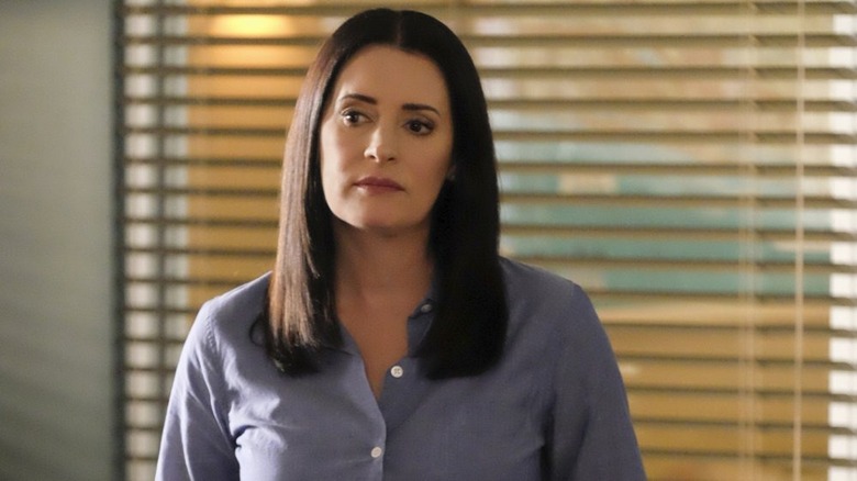 Paget Brewster as Emily looking sullen