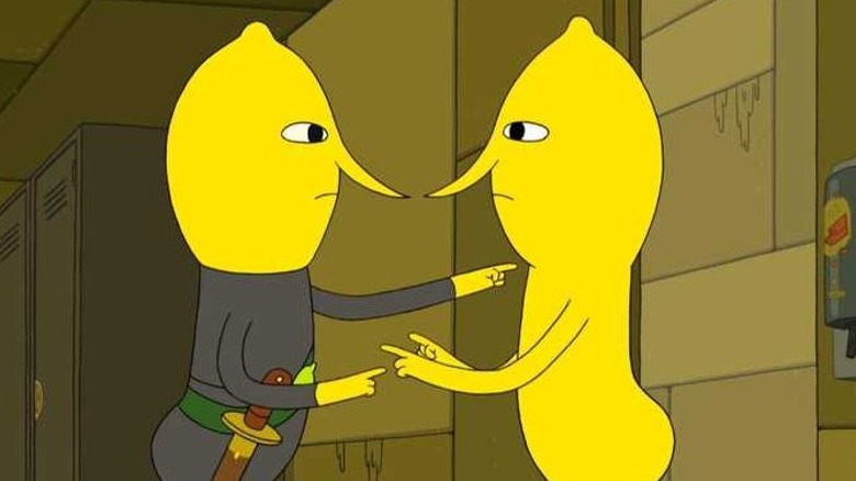 Earl of lemongrab pointing