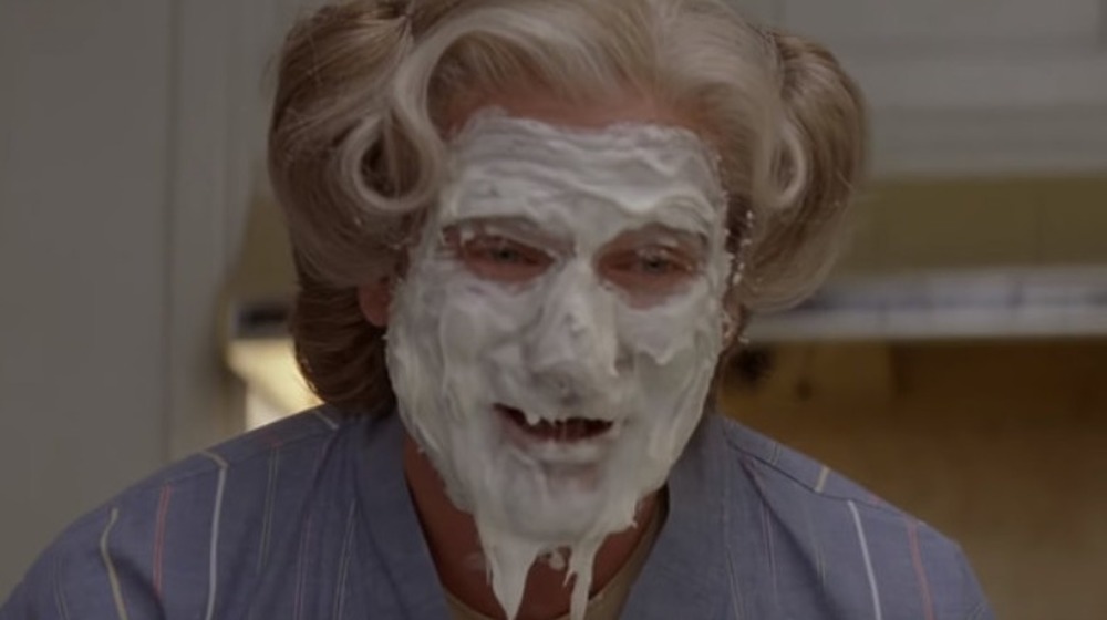 mrs doubtfire cake face