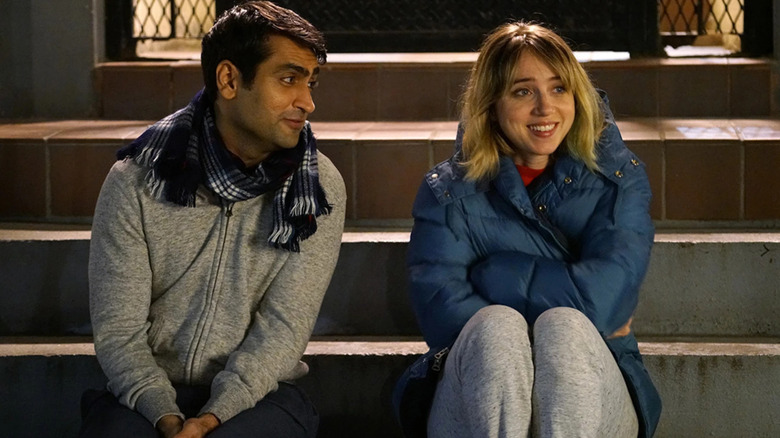 Kumail flirting with Zoe Kazan as Emily Gordon