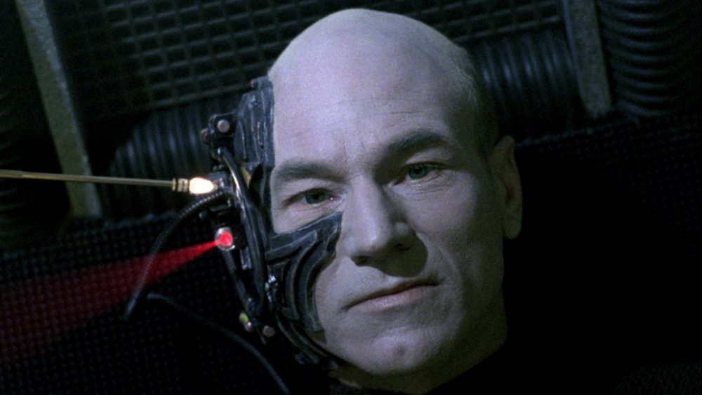 Patrick Stewart as Locutus of Borg on Star Trek: The Next Generation