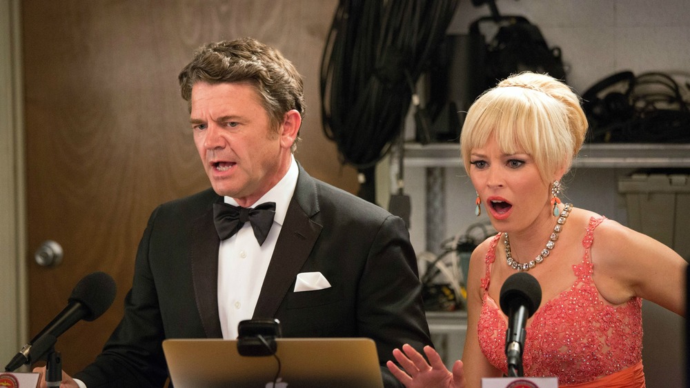 John Michael Higgins and Elizabeth Banks in Pitch Perfect