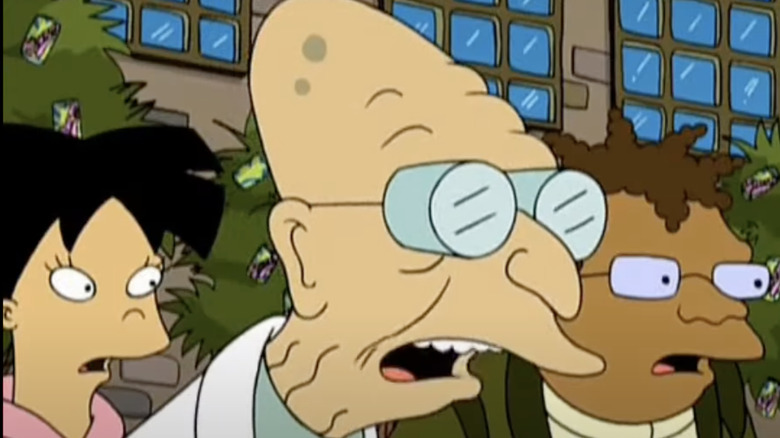 Professor Farnsworth shocked