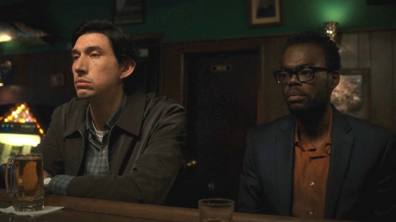 Paterson and Everett sitting at bar