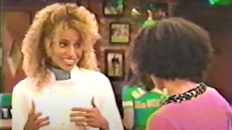 Michelle Hurd smiling on Malcolm & Eddie