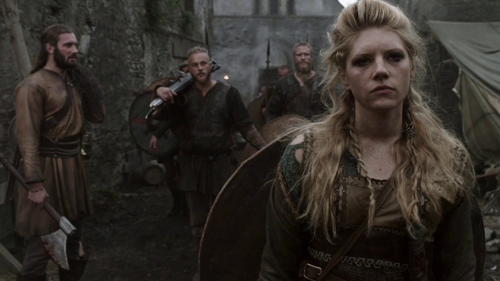 Lagertha with Ragnar in England