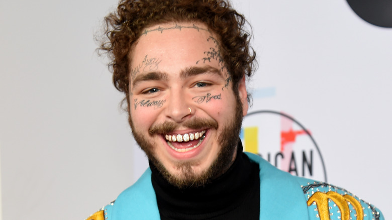 Post Malone smiling