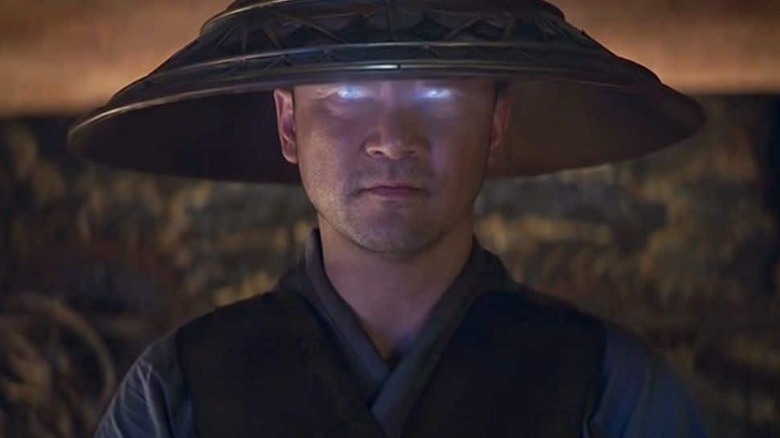 Lord Raiden with glowing eyes