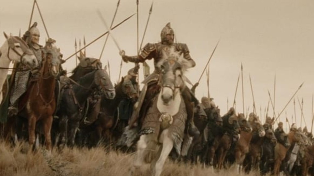 The Rohirrim ride into battle