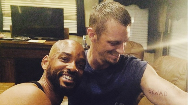 Will Smith Joel Kinnaman SKWAD tattoo