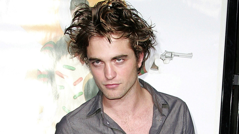 Robert Pattinson glaring