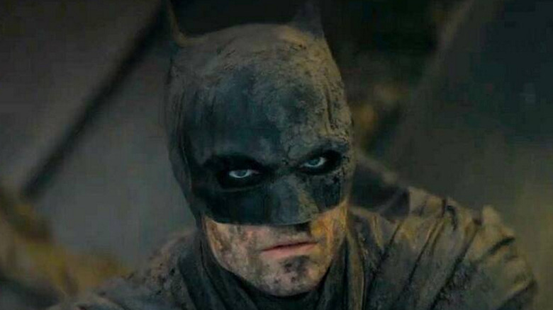 Pattinson's Batman muddy and angry