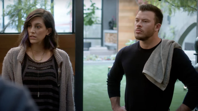 Home Economics Jimmy Tatro, Caitlin McGee standing