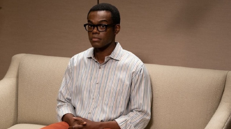 Chidi Anagonye sitting in couch