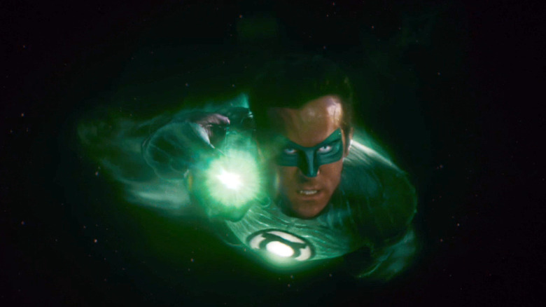 Green Lantern flying