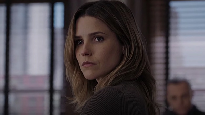 Erin Lindsay looking upset