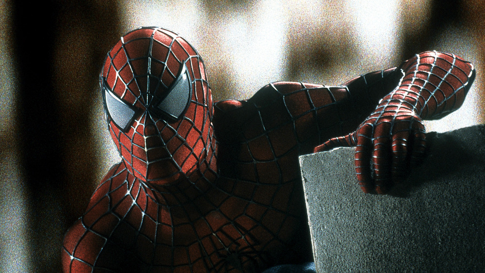 Tobey Maguire as Spider-Man in 2002