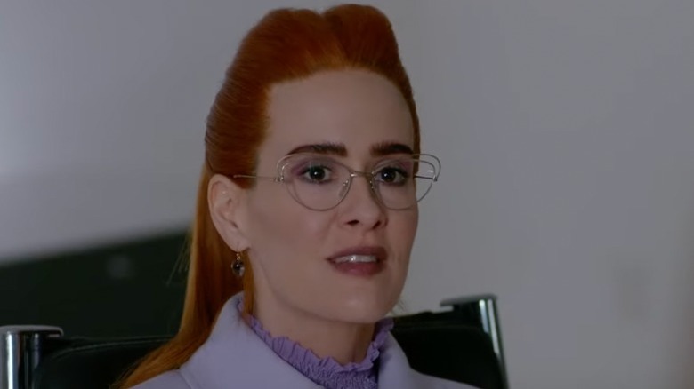 Sarah Paulson with read hair in American Horror Story