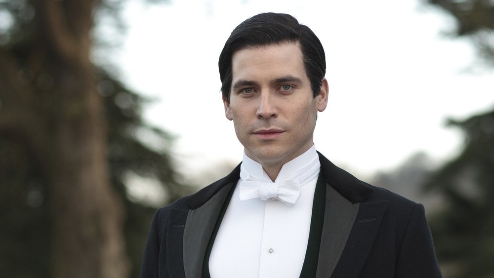 Robert James-Collier outside in Downton Abbey