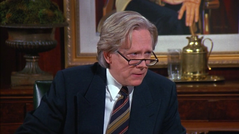 Bruce Davison looks skeptical as Wyck Thayer in Seinfeld