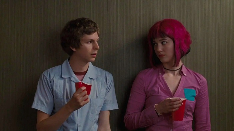 Scott Pilgrim and Ramona Flowers meeting